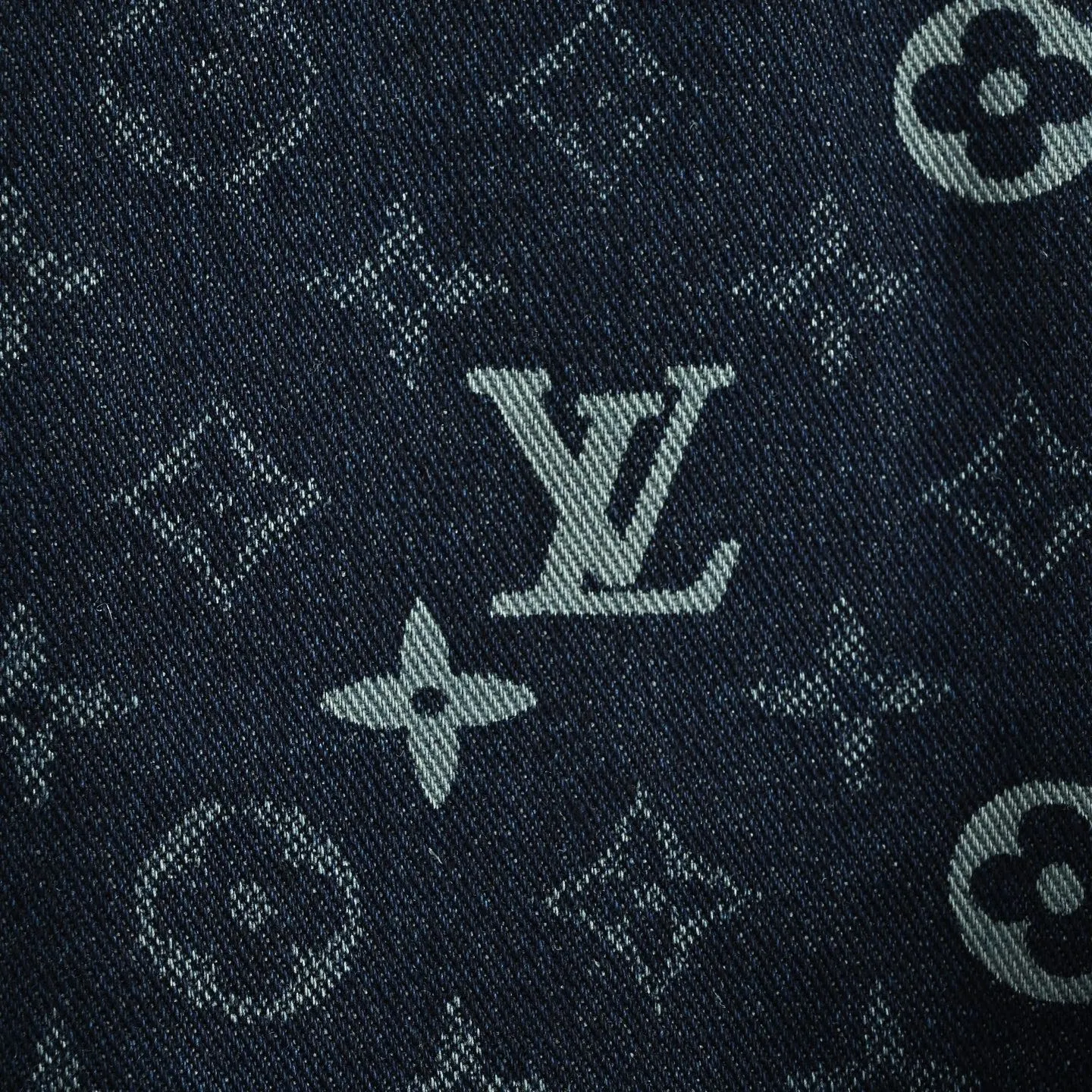 Louis Vuitton/Louis Vuitton 26ss all-over printed presbyopic suit denim short-sleeved shirt